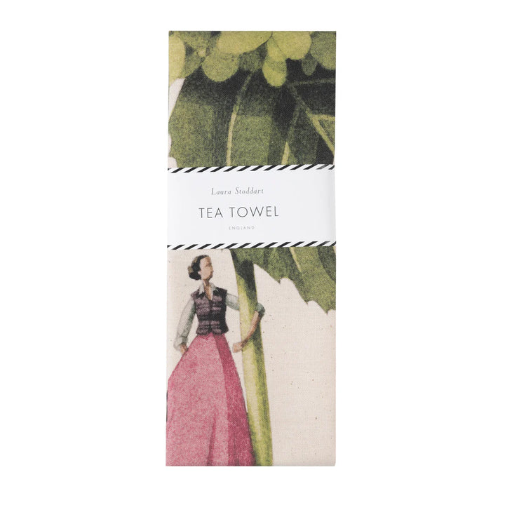 Annabelle Green Hydrangea Tea Towel