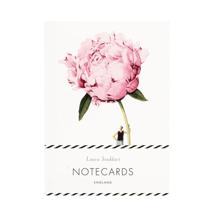In Bloom Pink Flowers Notecards Set