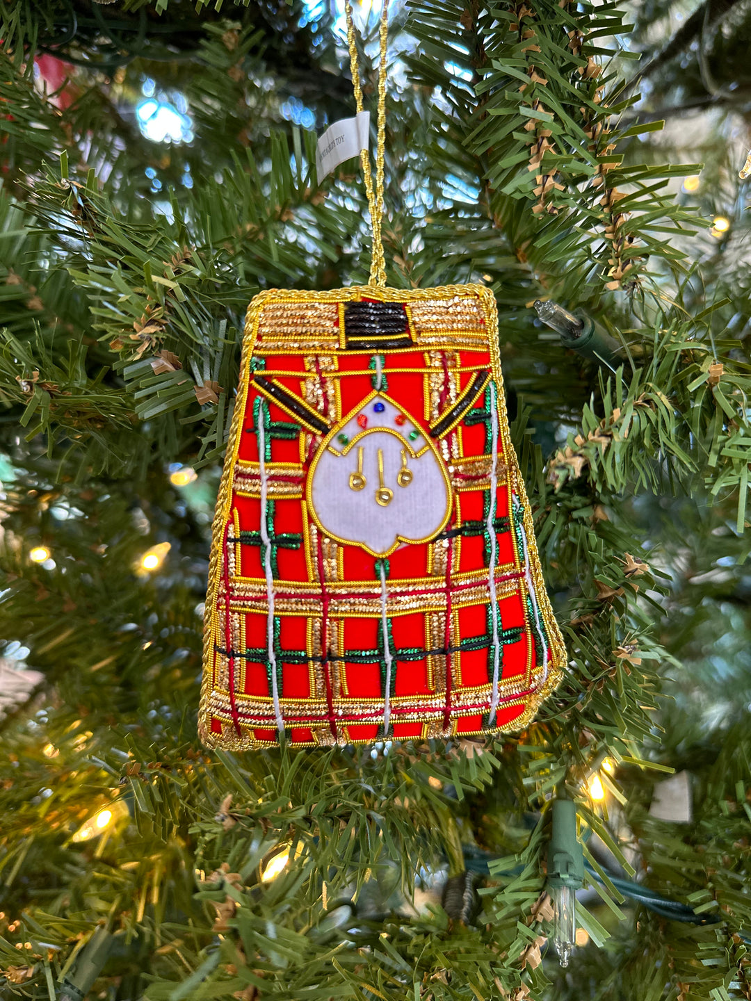 Tartan Red Kilt Decoration by Tinker Tailor London