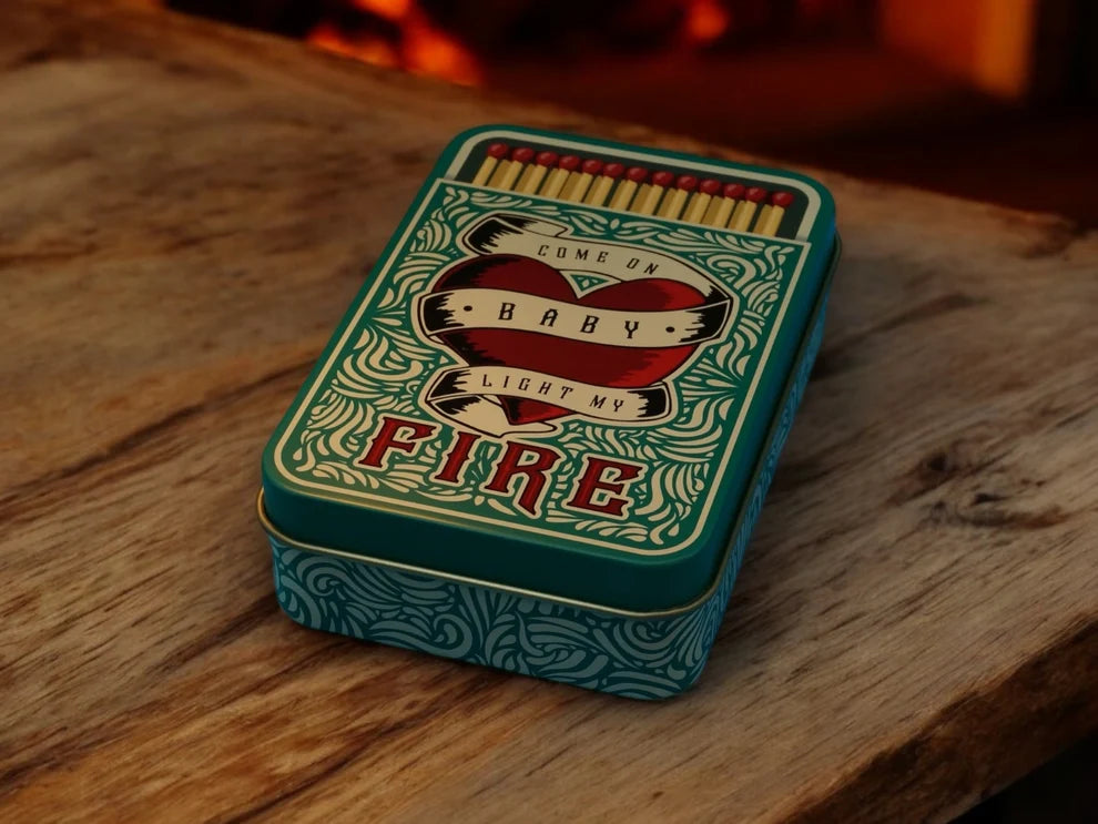 "Come on Baby Light My Fire" Match Tin