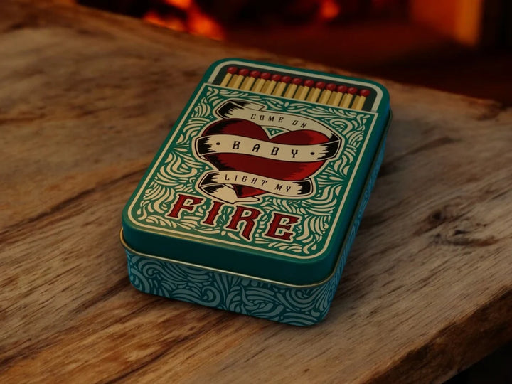 "Come on Baby Light My Fire" Match Tin
