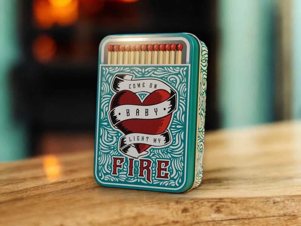 "Come on Baby Light My Fire" Match Tin