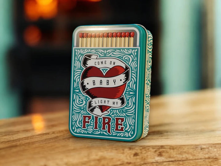 "Come on Baby Light My Fire" Match Tin