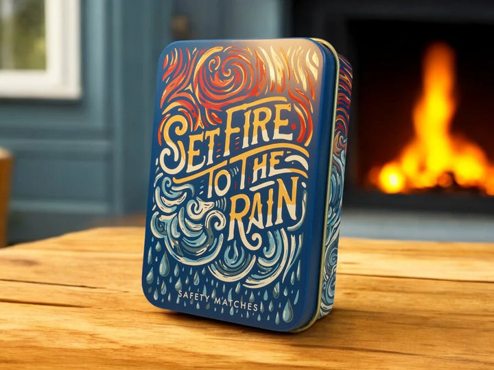 "Set Fire to the Rain" Match Tin