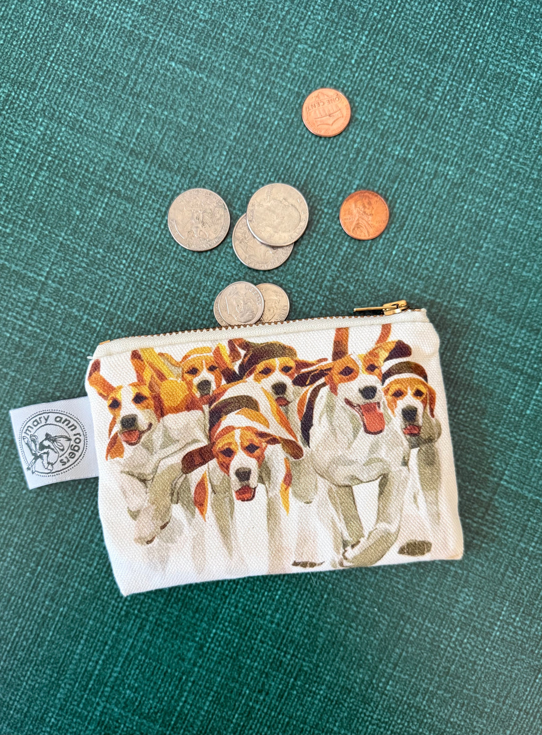 Hounds Coin Purse by Mary Ann Rogers