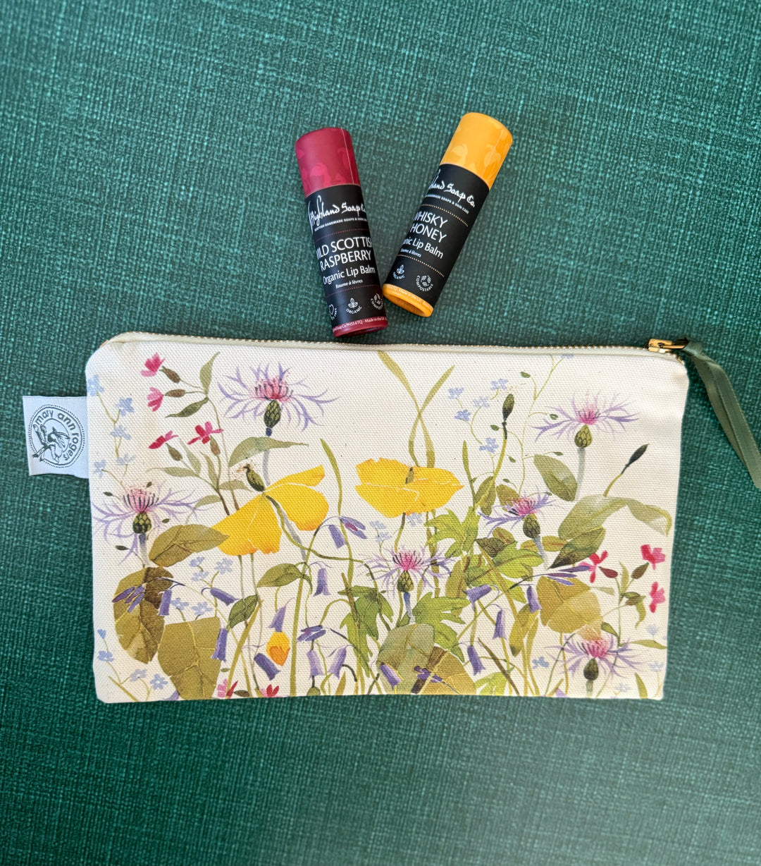 Spring Flowers Cosmetic Bag by Mary Ann Rogers