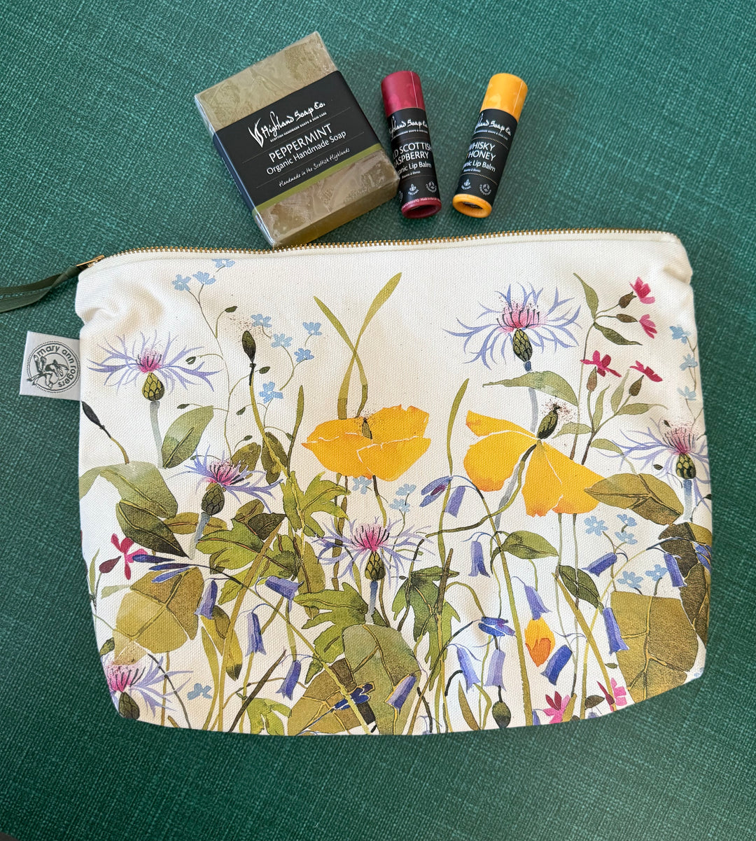 Spring Flowers Washbag by Mary Ann Rogers