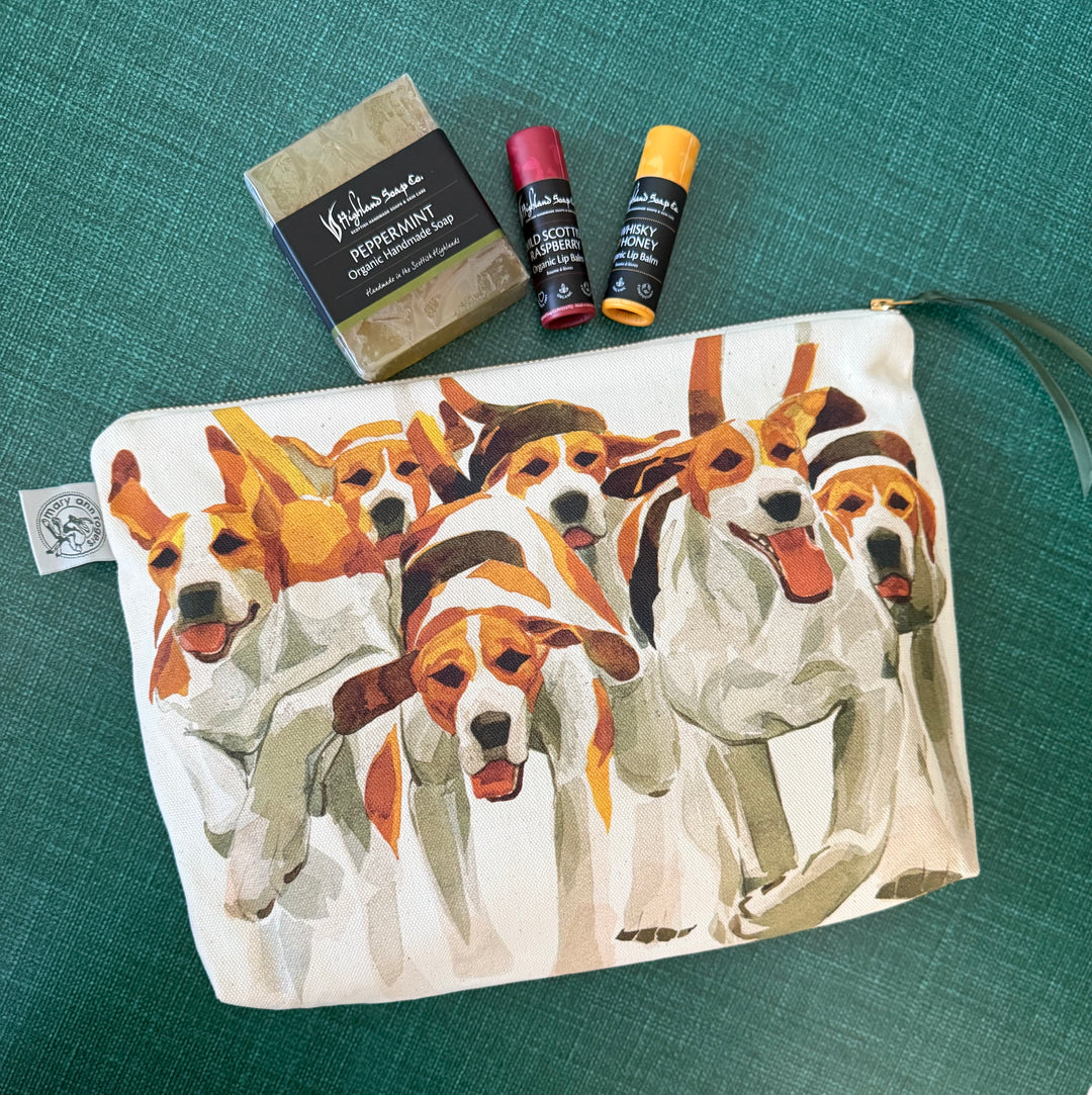 Hounds Washbag by Mary Ann Rogers