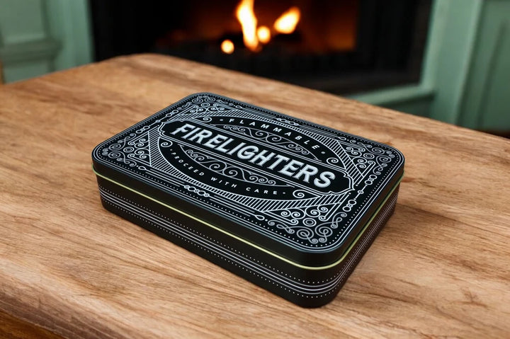 "Black Firelighter" Storage Tin
