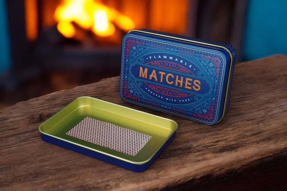 "Blue Firelighter" Storage Tin