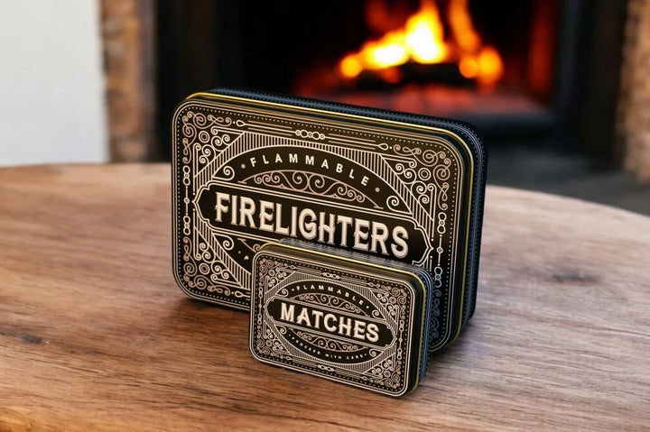 "Black Firelighter" Storage Tin