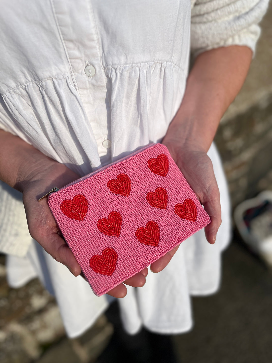 Beaded Purse-Hearts