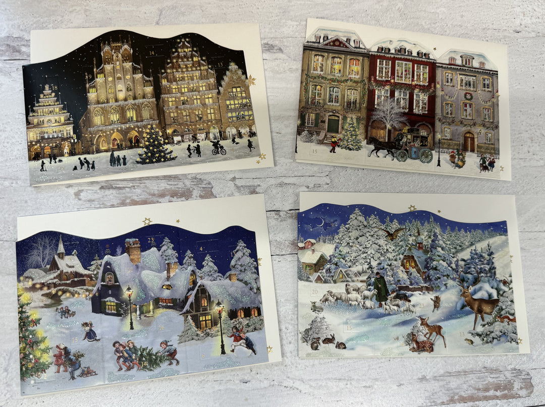 Town & Country Advent Calendar Card