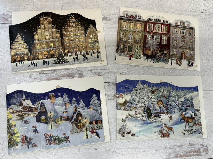Town & Country Advent Calendar Card