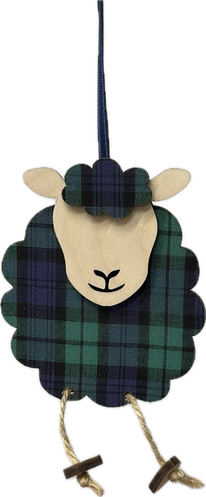 Wooden Hettie the Sheep Decoration