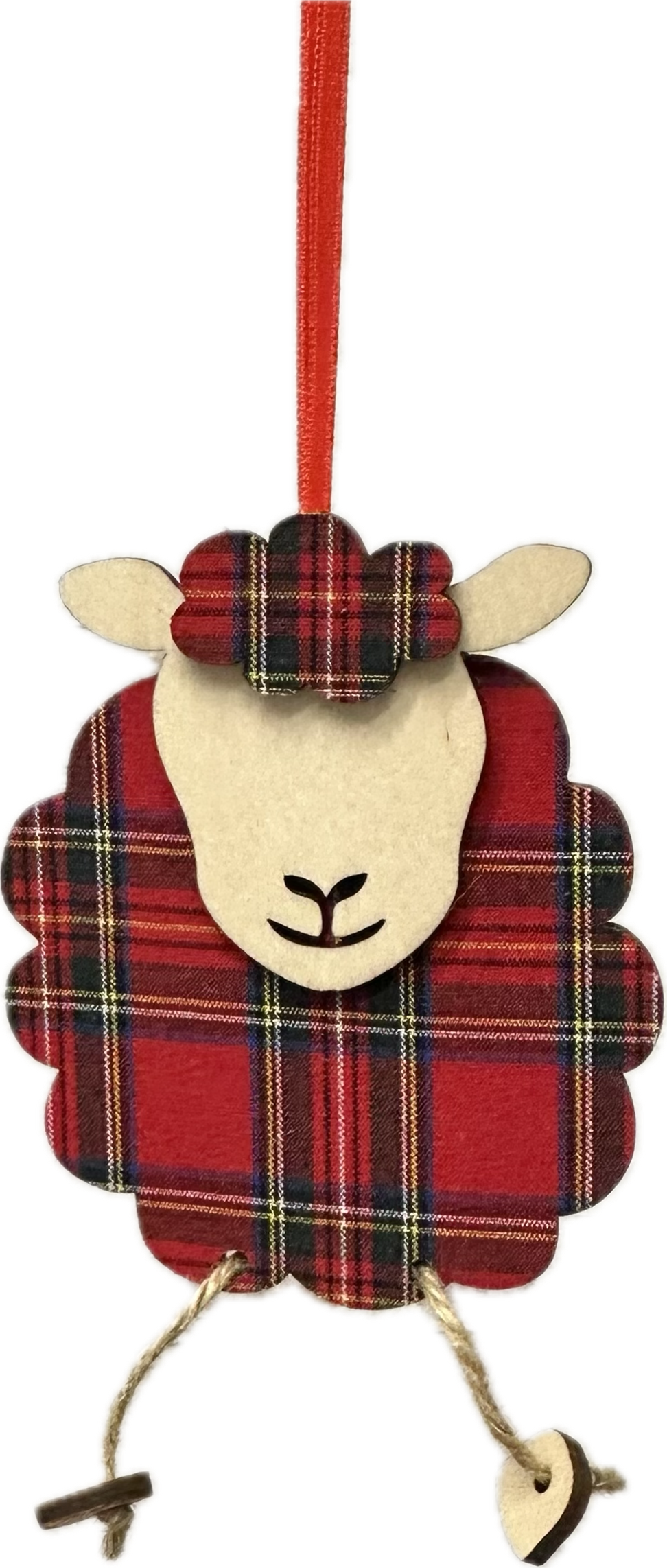 Wooden Hettie the Sheep Decoration