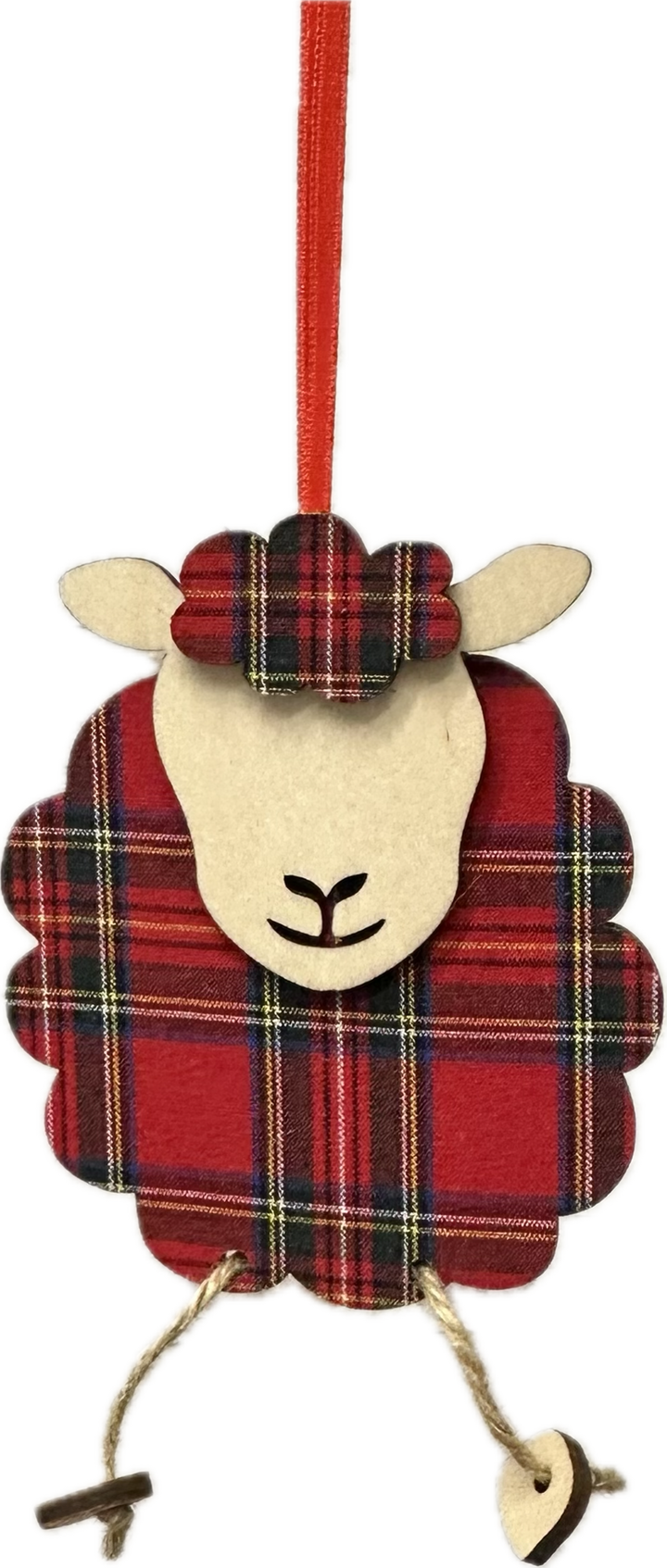 Wooden Hettie the Sheep Decoration