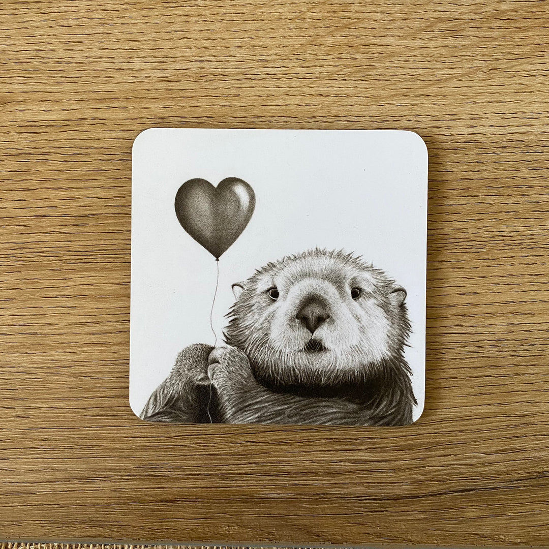 Otter Heart Coaster