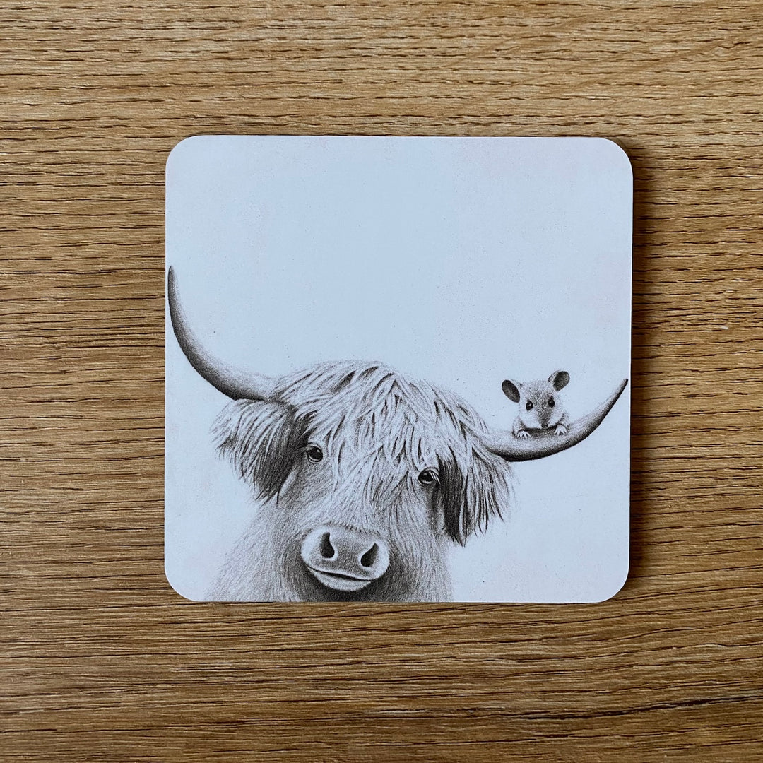 Moo and Mouse Coaster