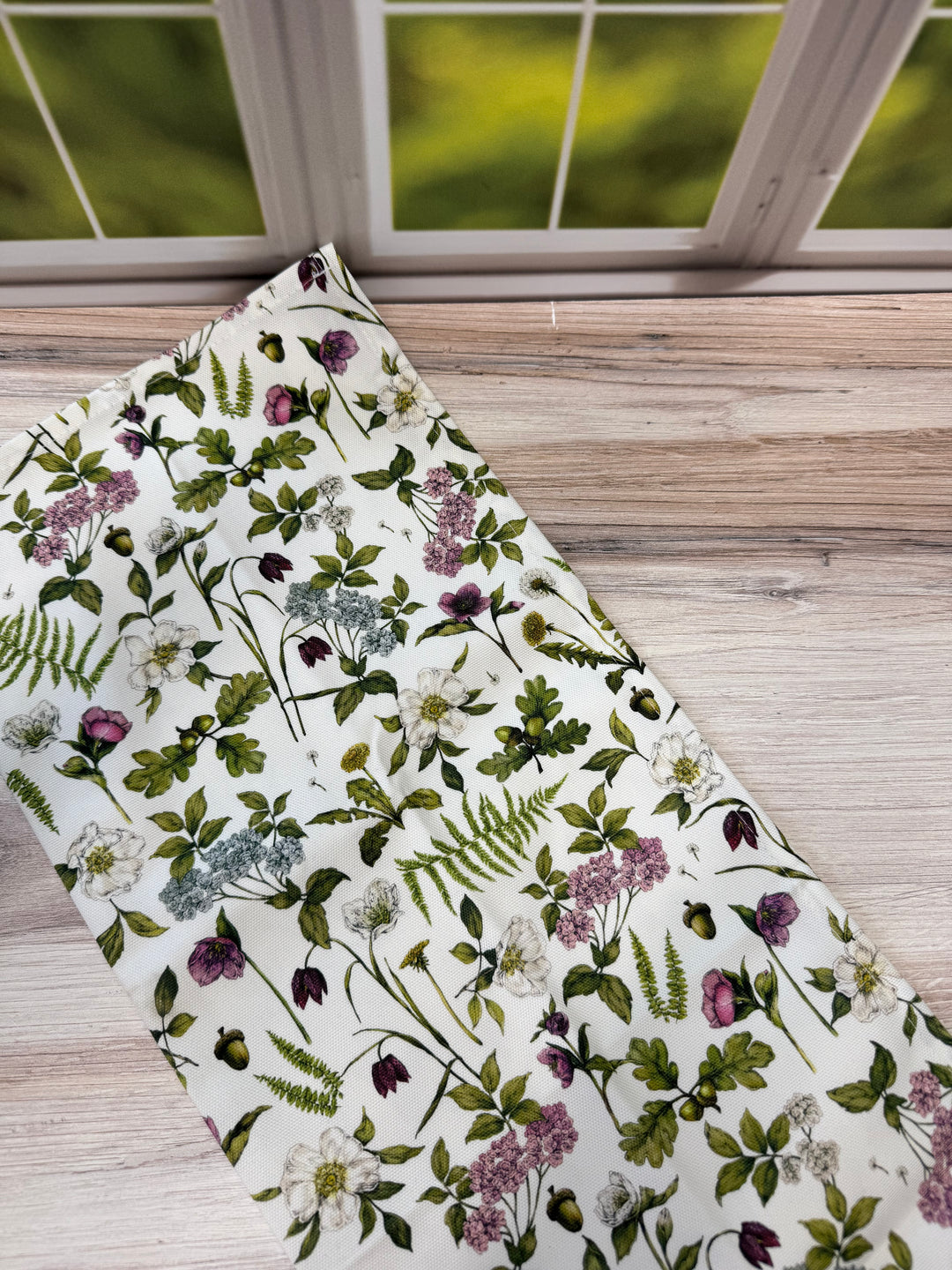 Cottage Garden Tea Towel - Ivory