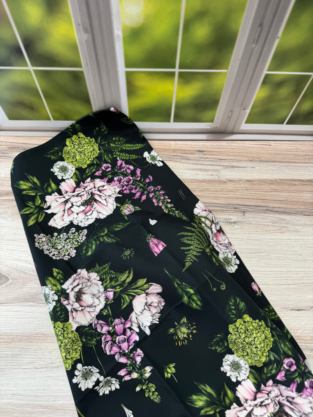Summer Garden Tea Towel - Dark Green