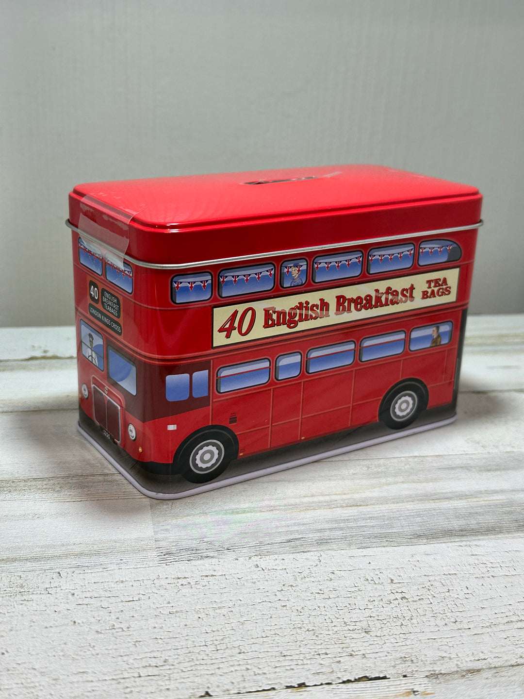 London Bus Tin - 40 English Breakfast Teabags