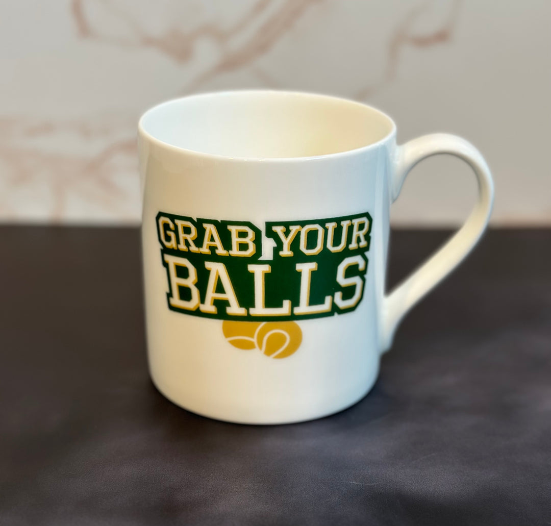 Let's Play Tennis Bone China Mug