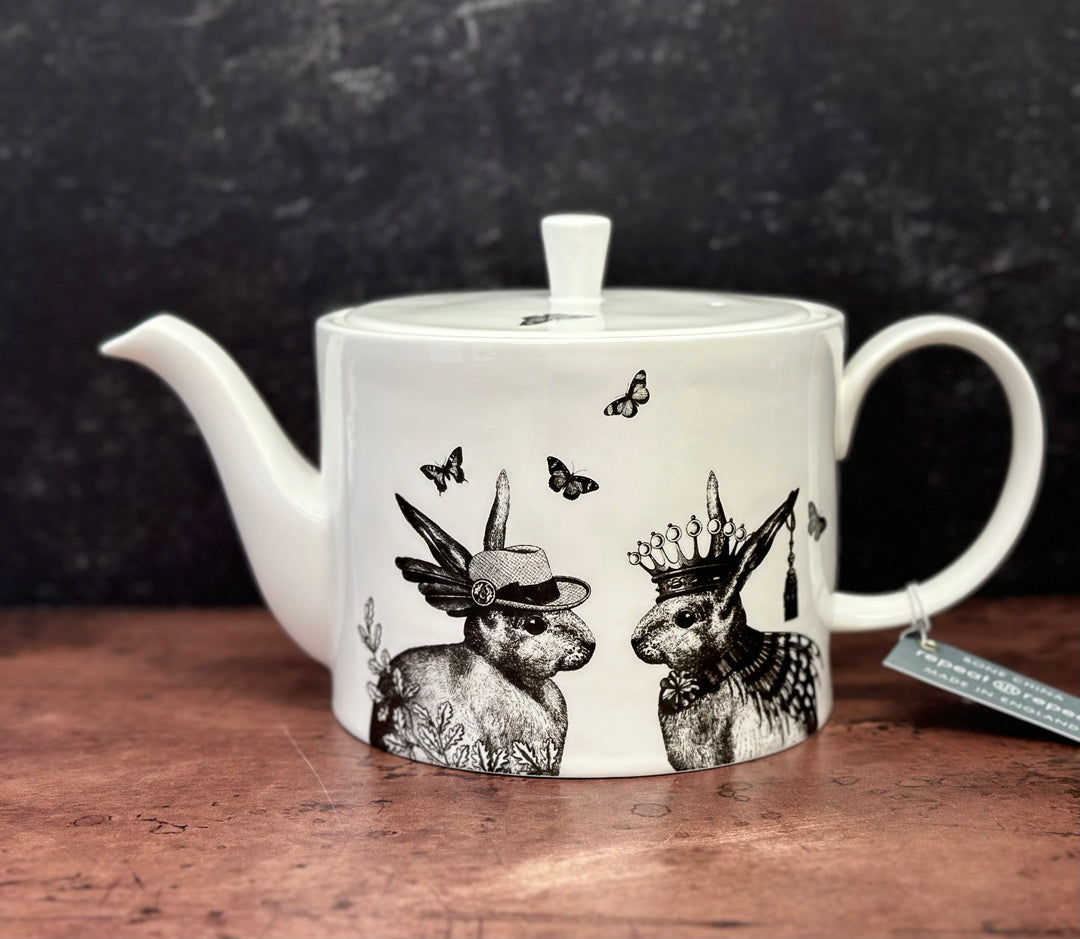 Sunday Best Mr and Mrs Rabbit Teapot
