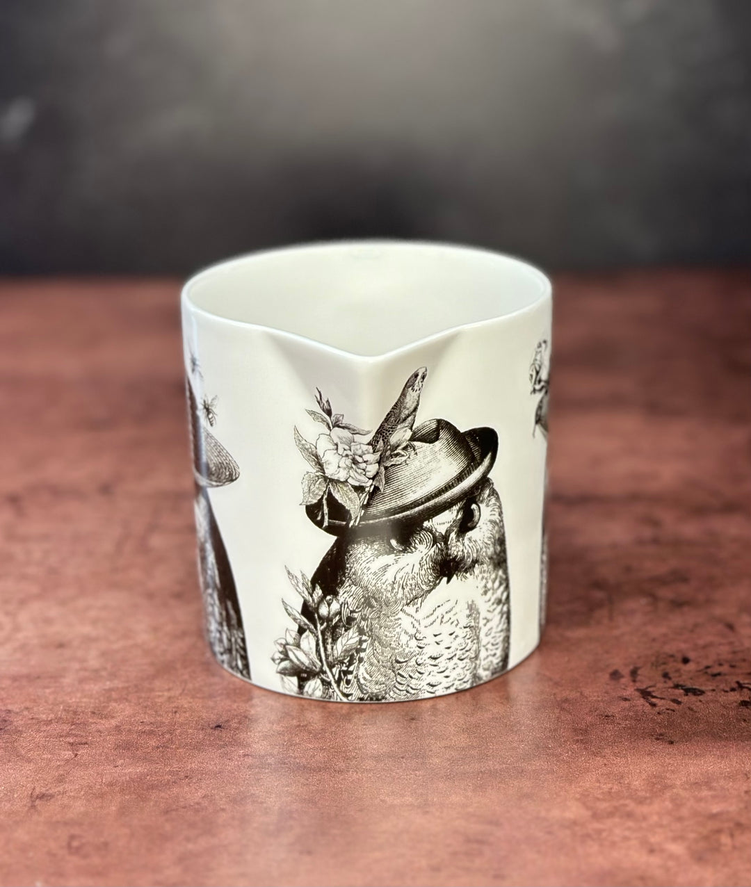 Sunday Best Owls Bone China Jug- White
