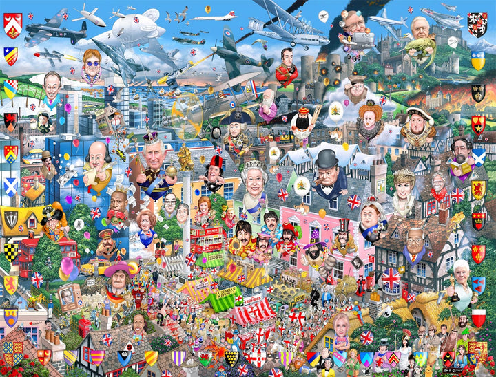 I Love GB Too! by Mike Jupp 1000 piece Jigsaw
