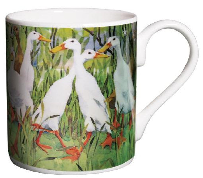 Bone China Indian Runner Ducks Mug by Mary Ann Rogers