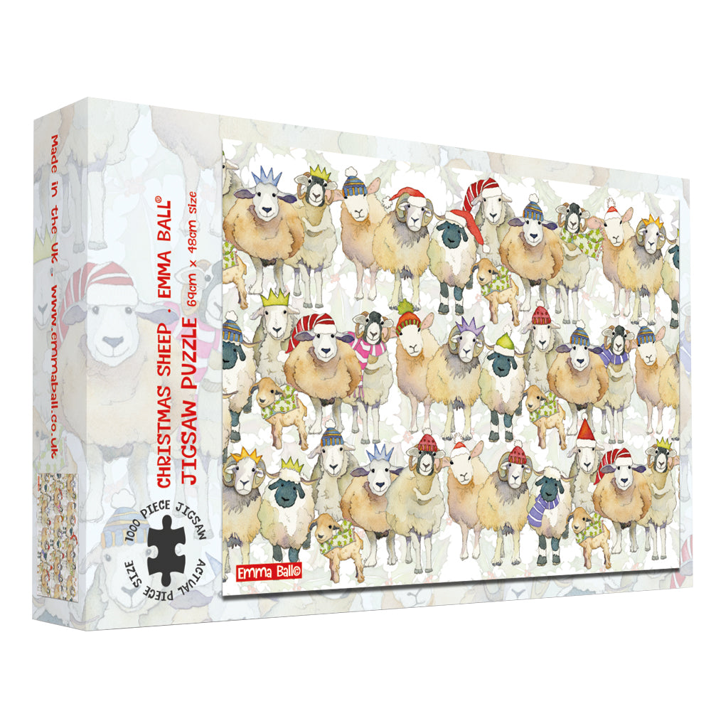 Christmas Sheep 1000 Piece Jigsaw Puzzle