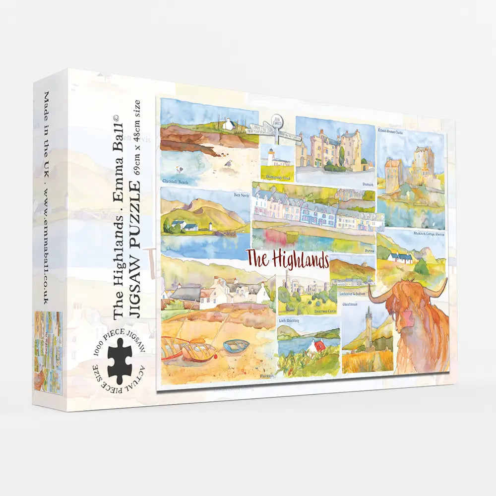 The Highlands 1000 Piece Jigsaw Puzzle by Emma Ball