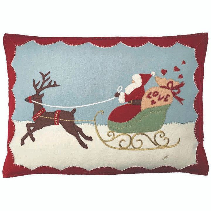 Santa and Rudolph Pillow