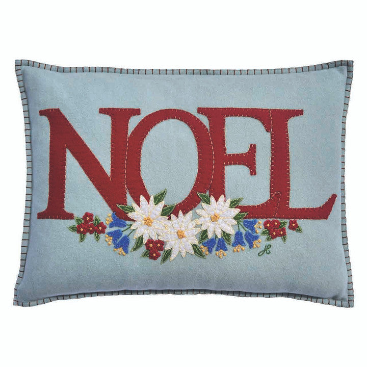 Edelweiss Noel Pillow - Duck Egg Blue