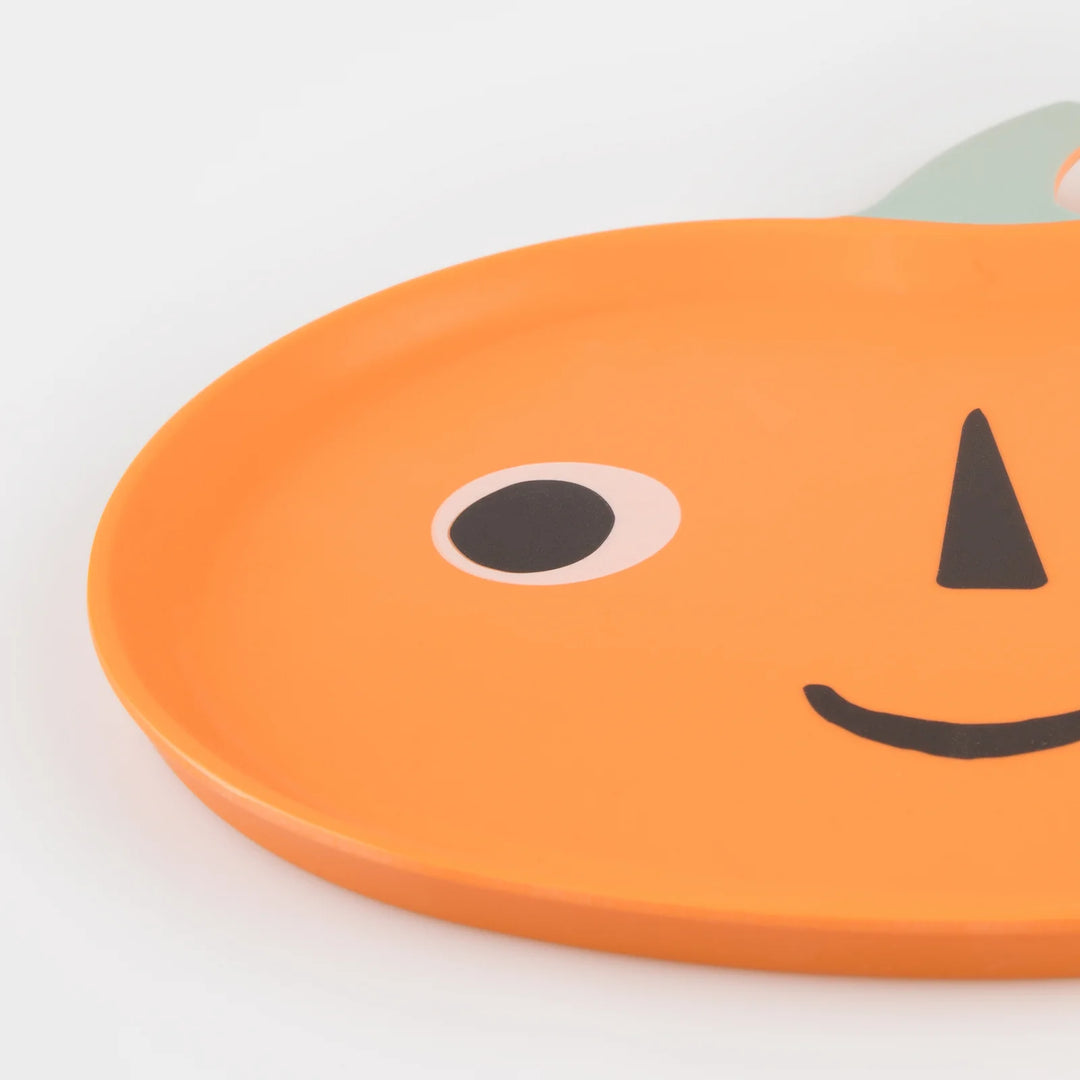 Reusable Jack-O-Lantern Plate