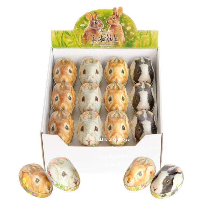 Jo Stockdale Rabbit Shaped Tin Eggs