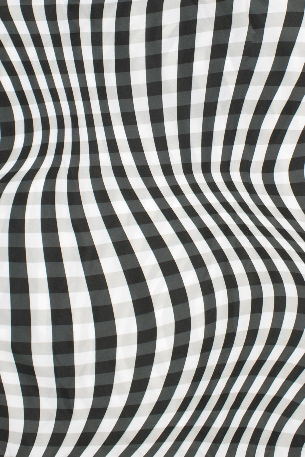 Distorted Gingham Medium Reusable Bag