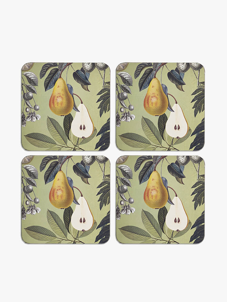 Kew Gardens Fruit and Floral Coasters (Set of 4)