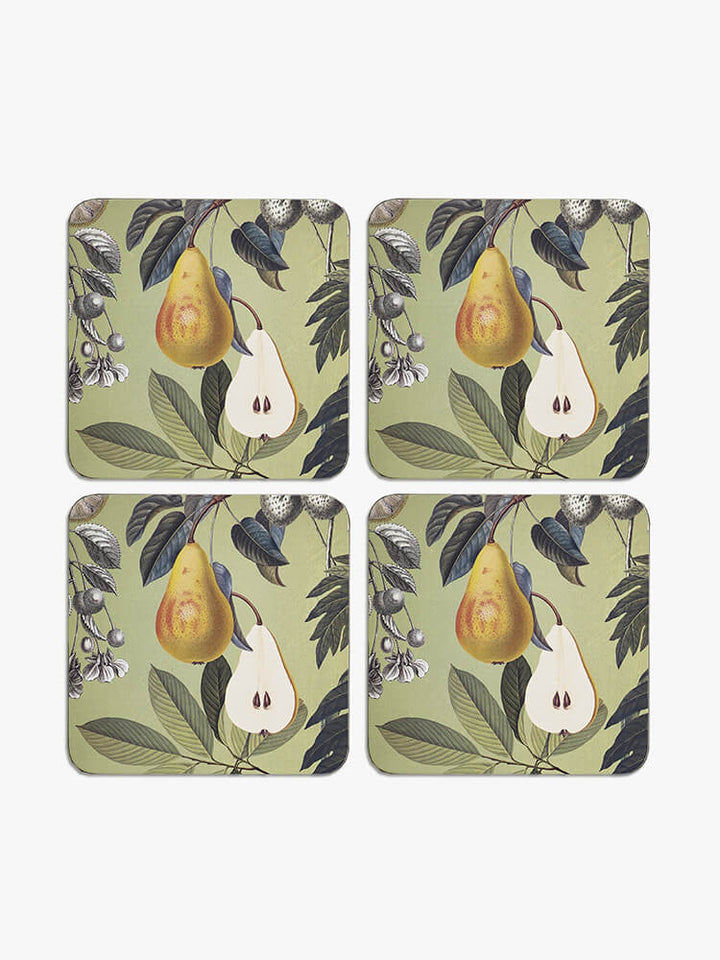 Kew Gardens Fruit and Floral Coasters (Set of 4)