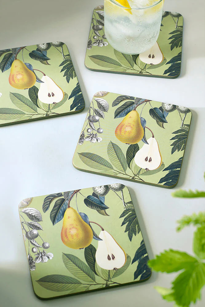 Kew Gardens Fruit and Floral Coasters (Set of 4)
