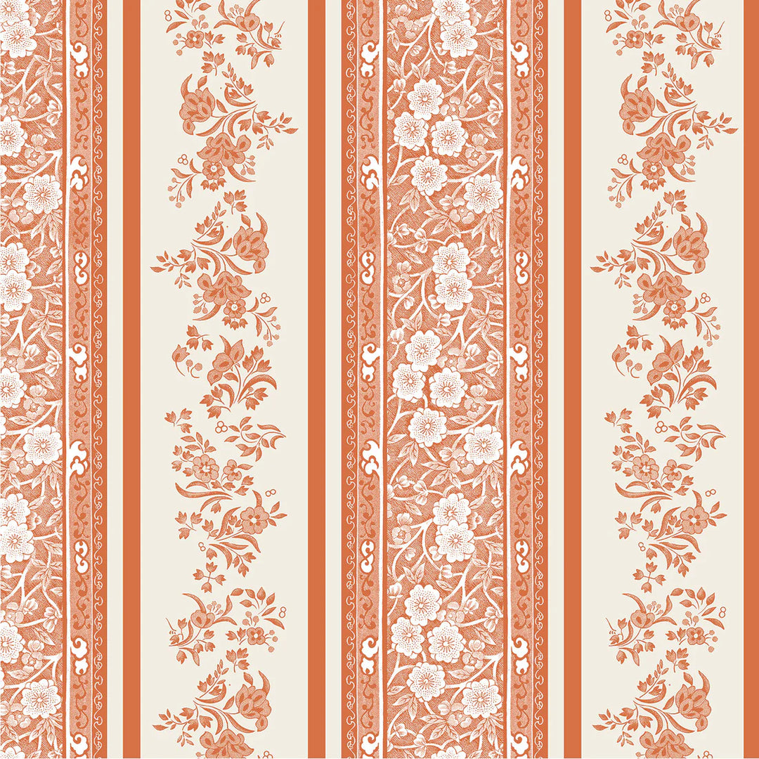 Pumpkin Burleigh Stripe Paper Napkins