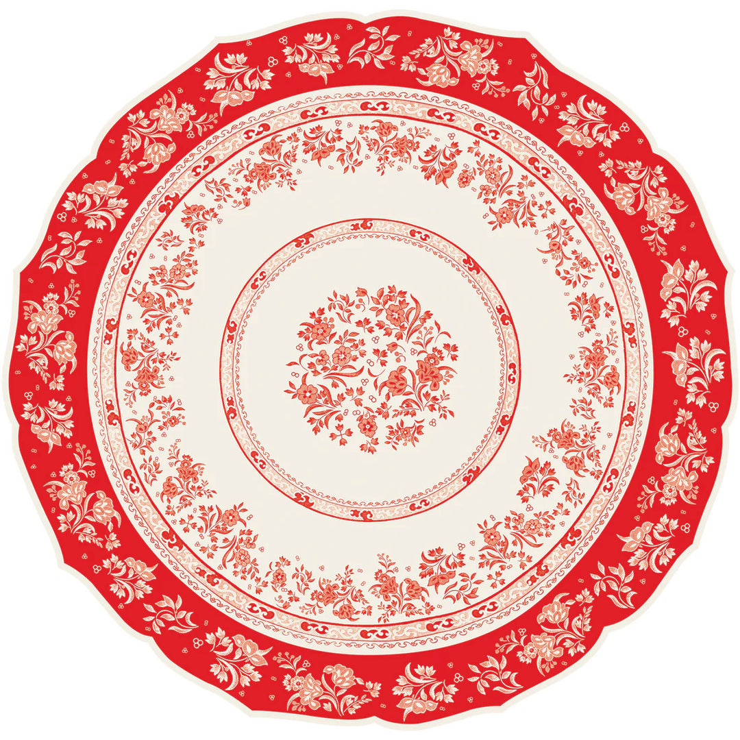 Red Regal 12 Die-Cut Paper Placemats