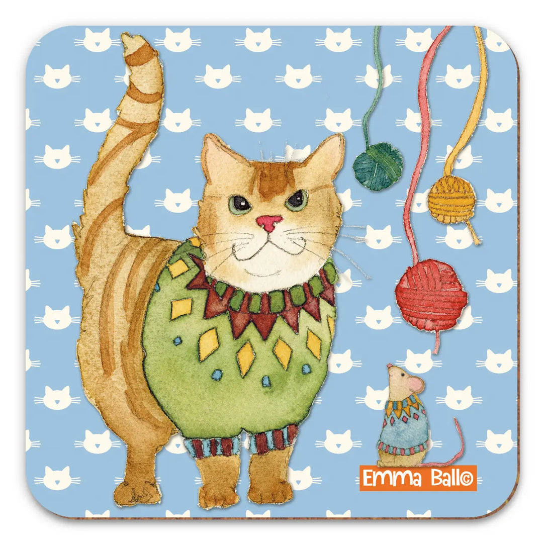 Kitten and Mousie Coaster