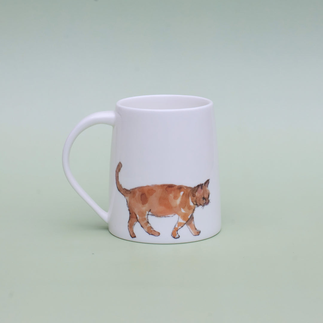 Two Cats and a Butterfly Mug