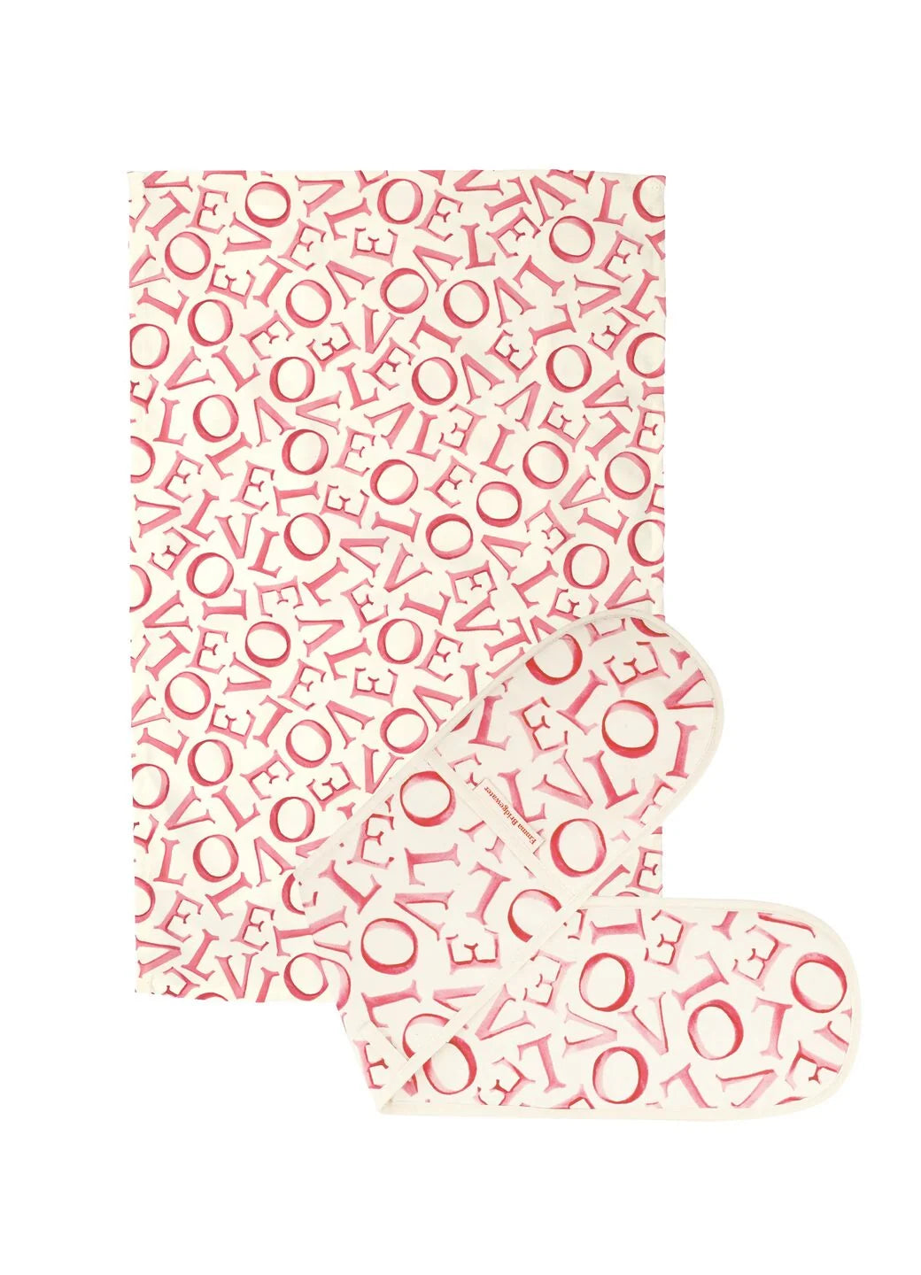 Emma Bridgewater L.O.V.E Oven Glove & Tea Towel Set