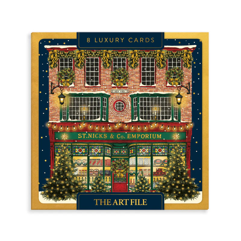 St. Nick's Emporium Box of 8 Luxury Christmas Cards