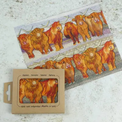 Highland Coos Lens Cloth