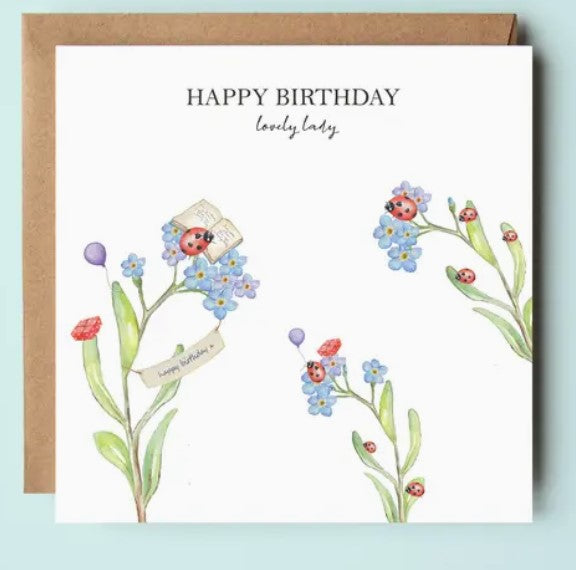 Happy Birthday Lovely Ladybird Card