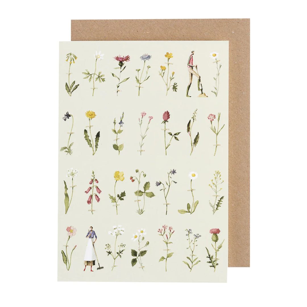 Wild Flowers Greetings Card